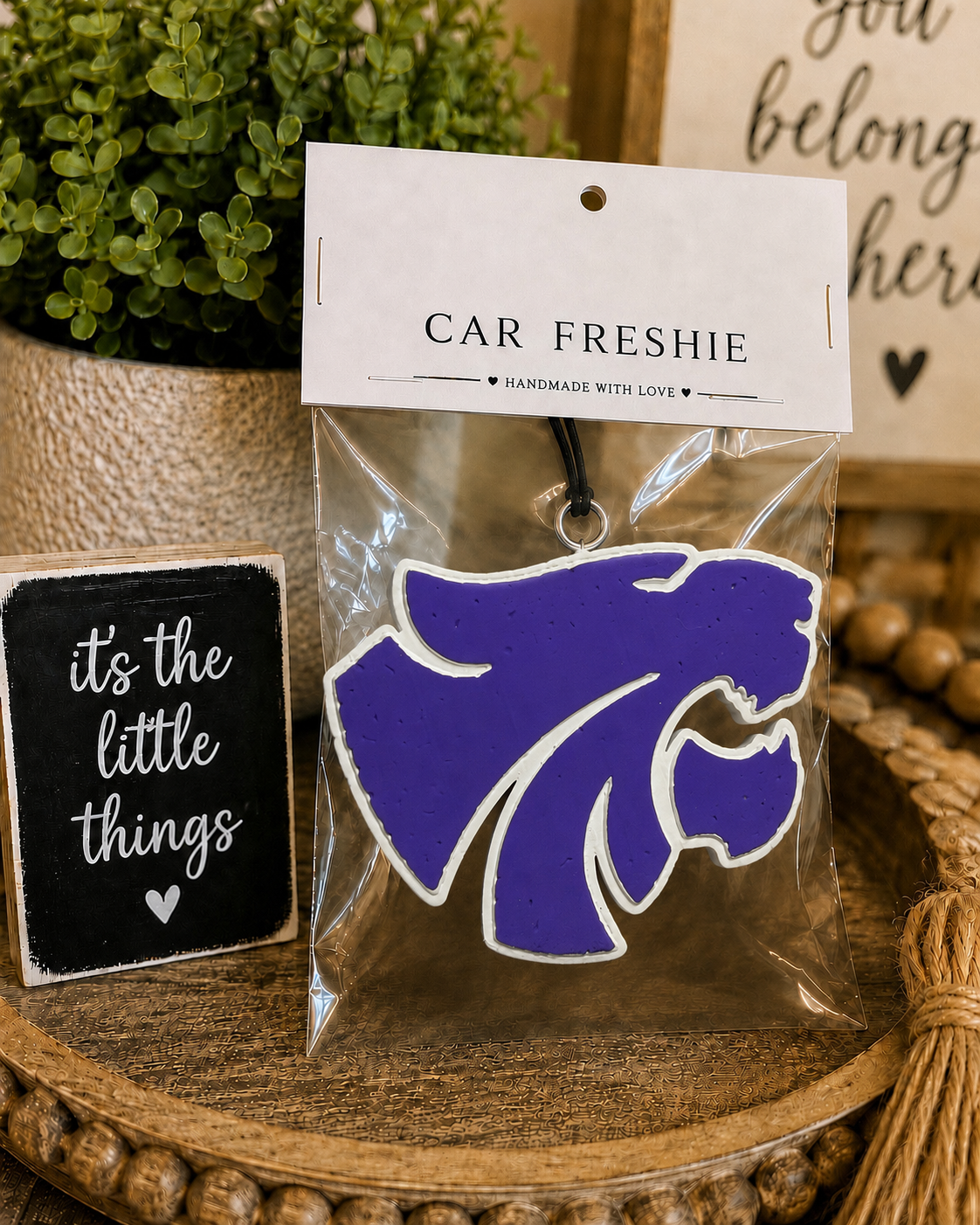 Humble wildcats car freshie