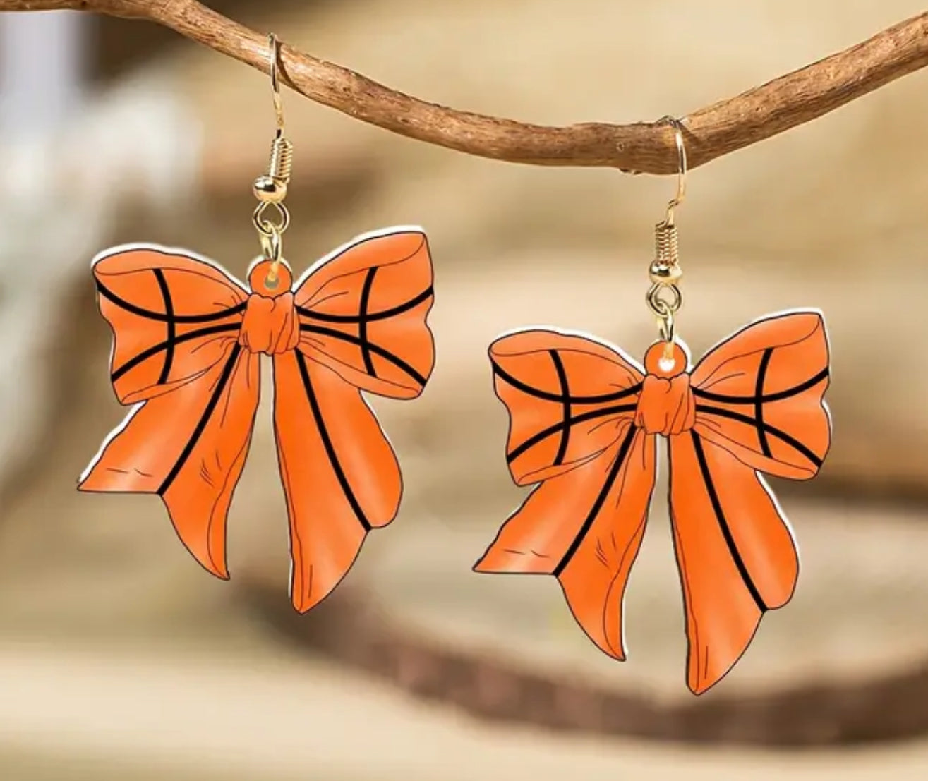 Sports inspired earrings