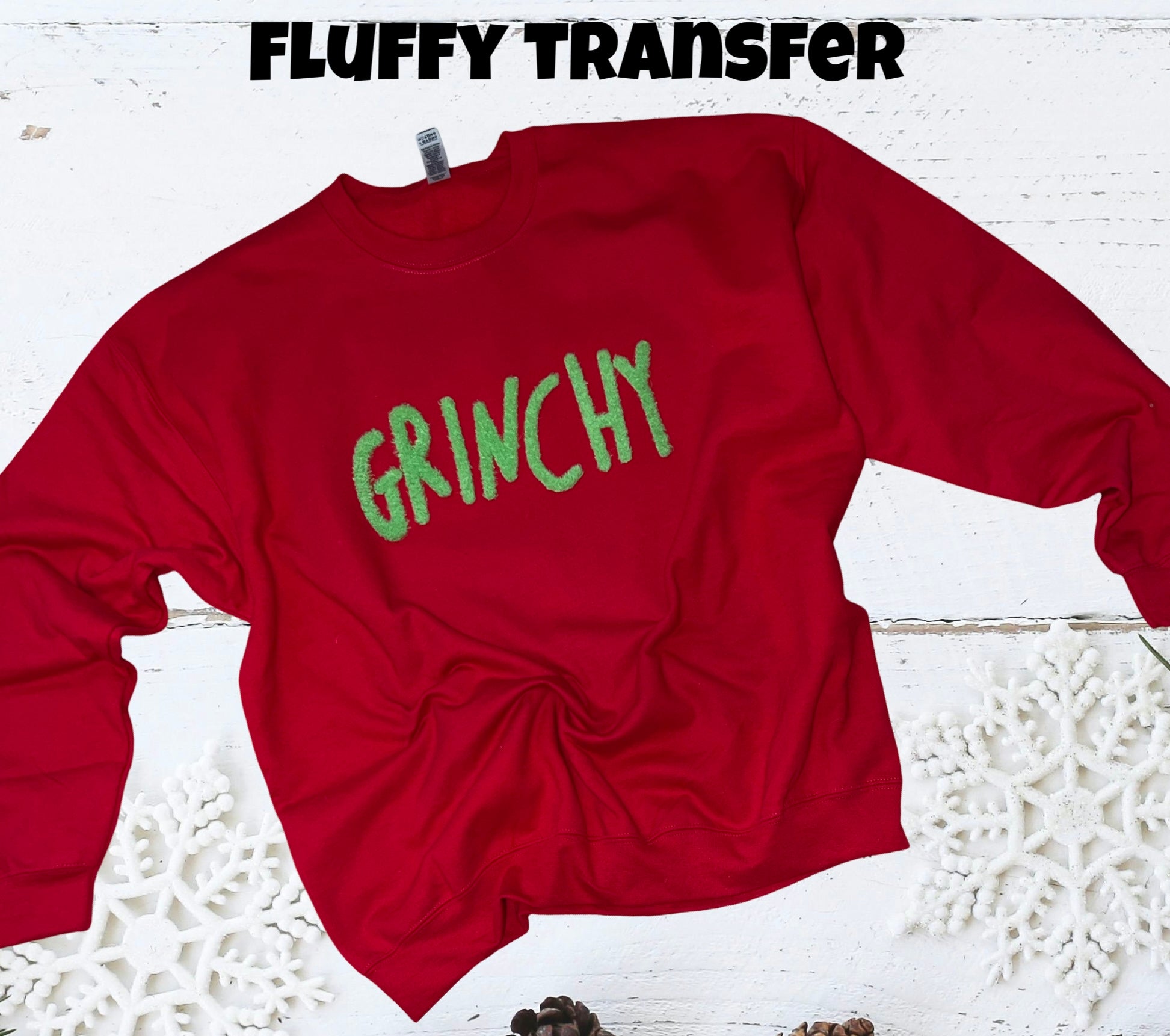 Grinchy fluffy transfer