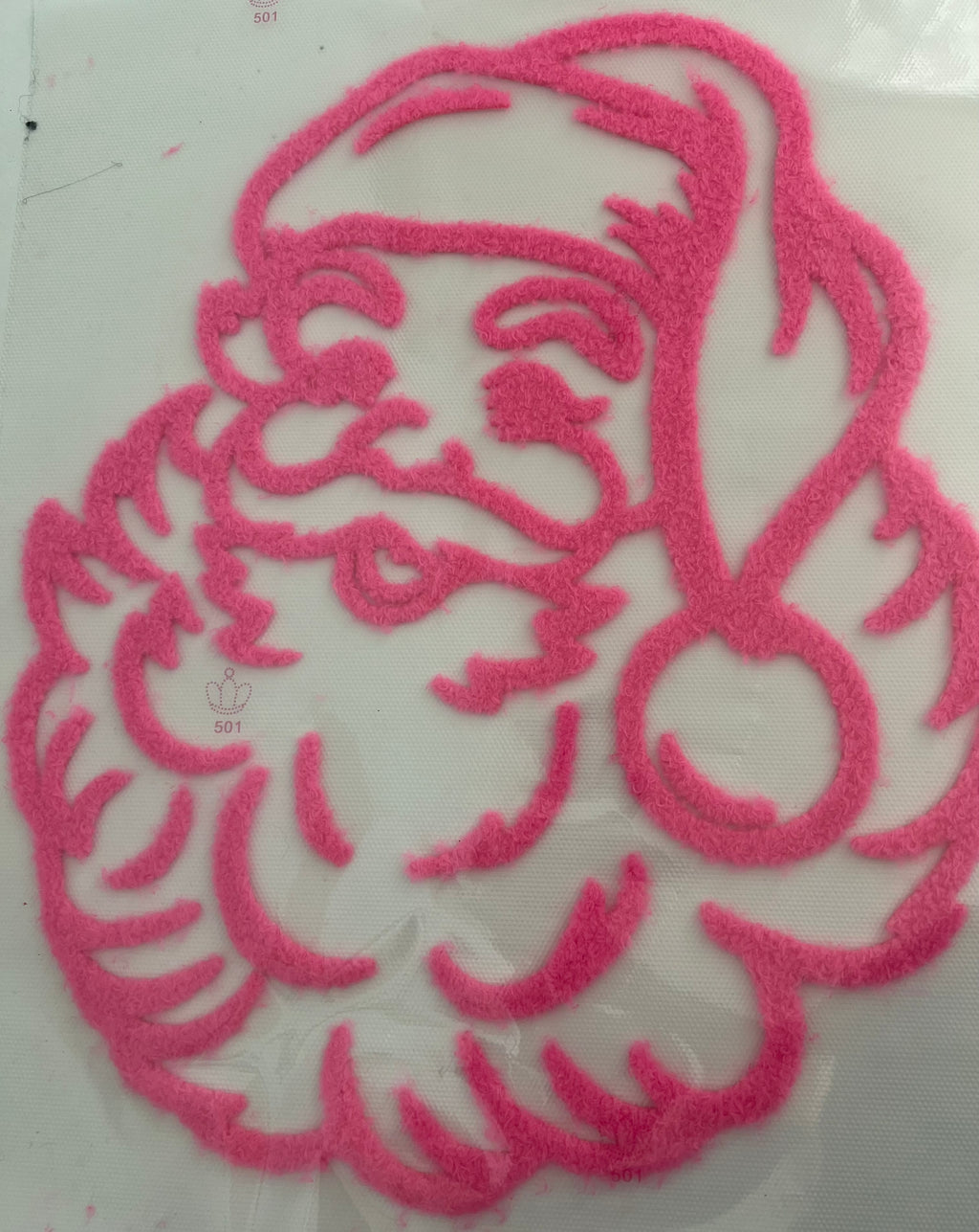 Fluffy Santa transfer