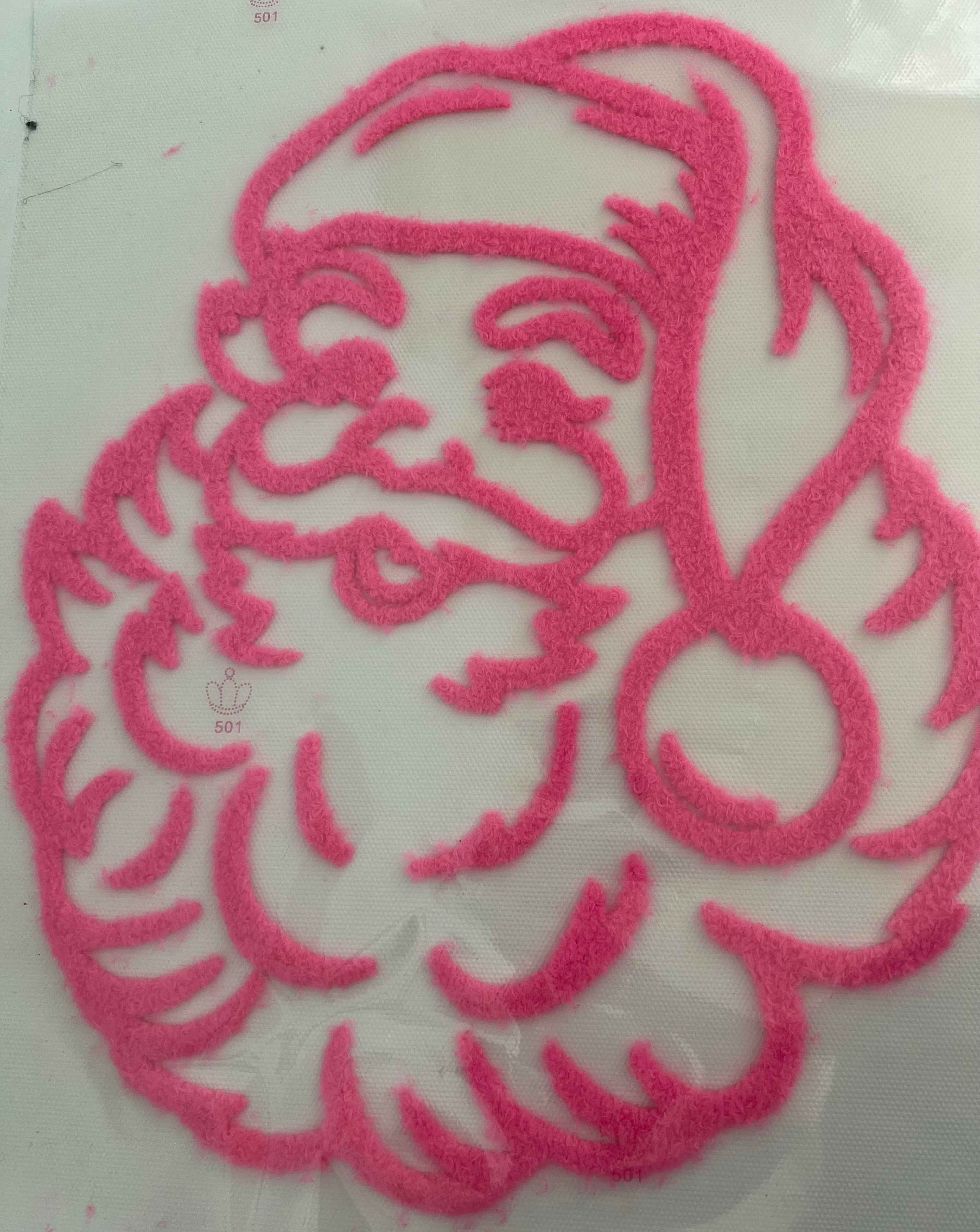 Fluffy Santa transfer