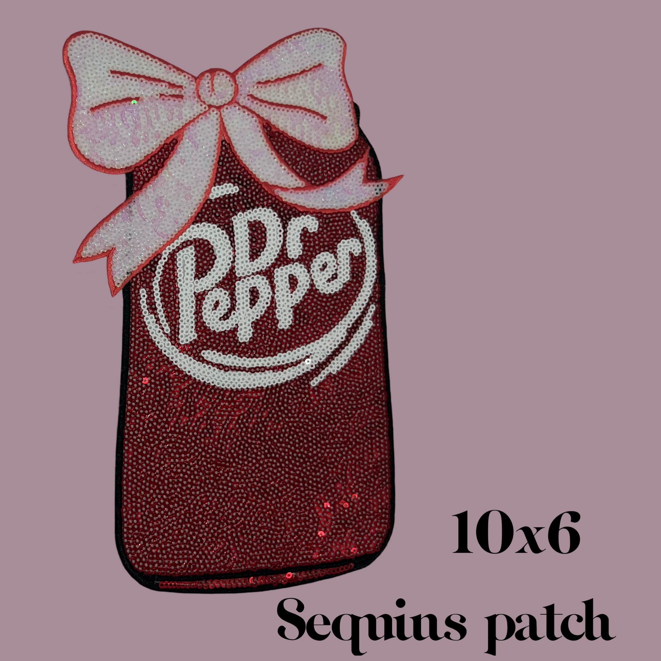 Soda sequin patch