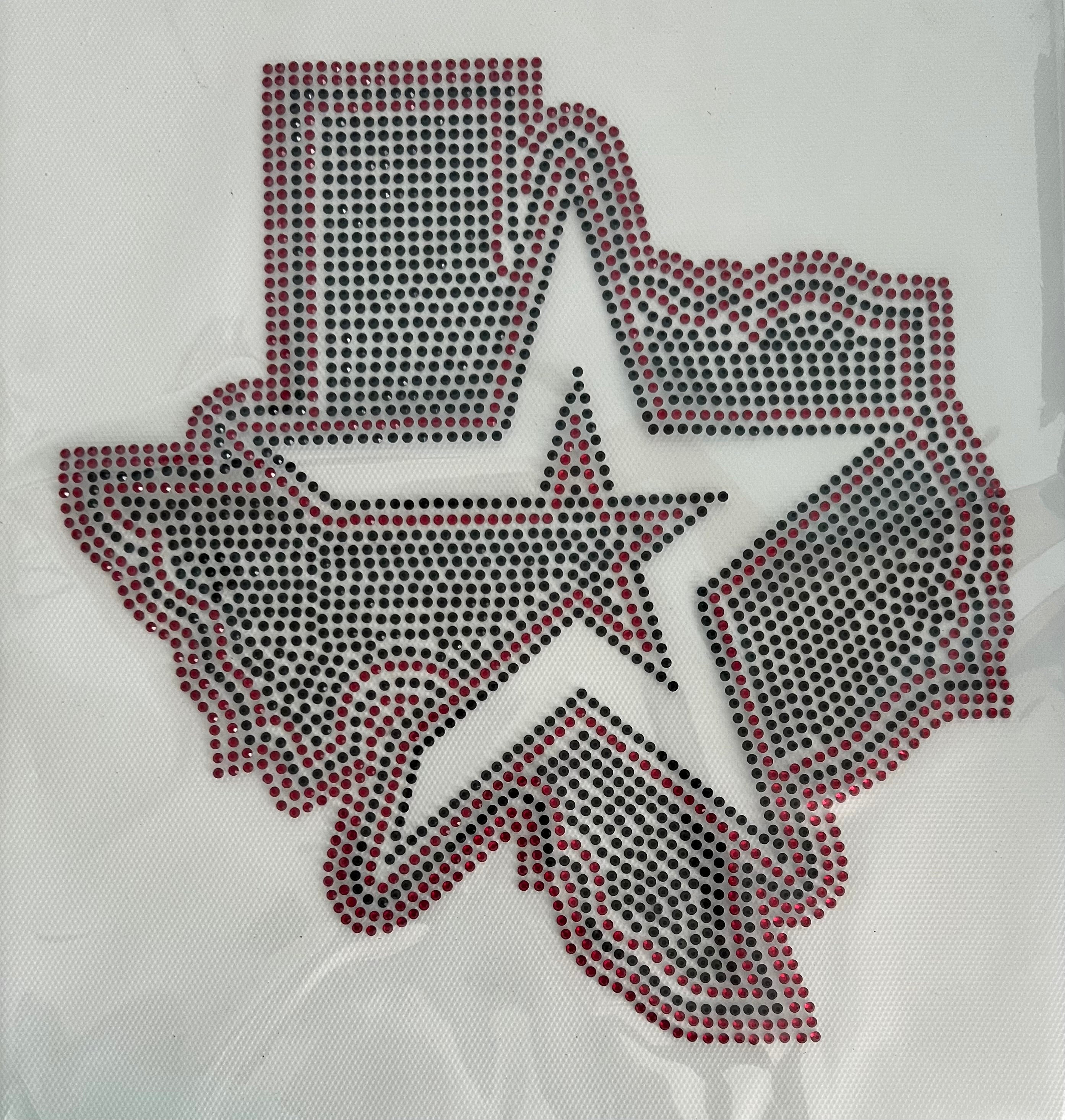 Baseball inspired rhinestone transfer
