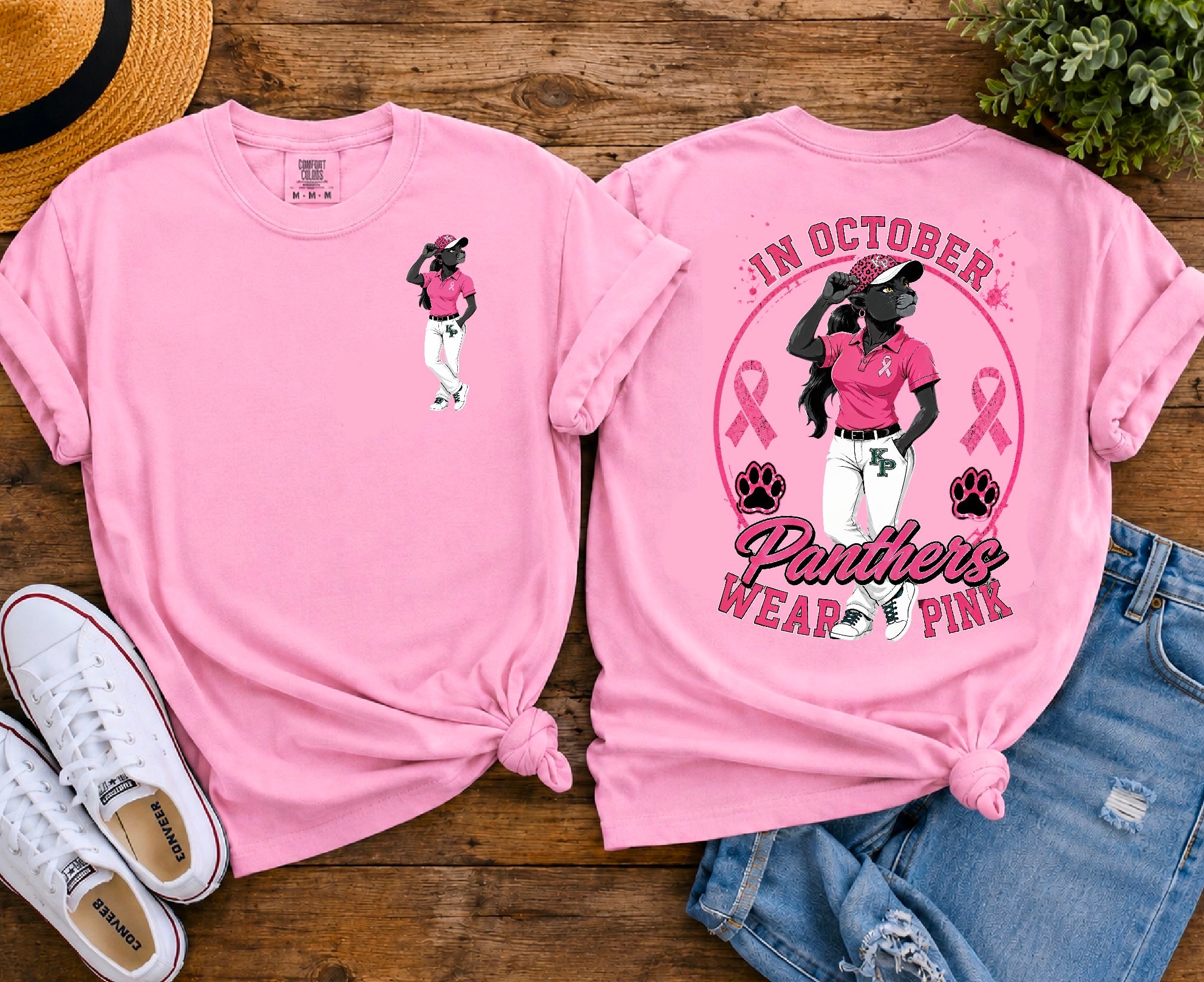 KP Panthers wear pink