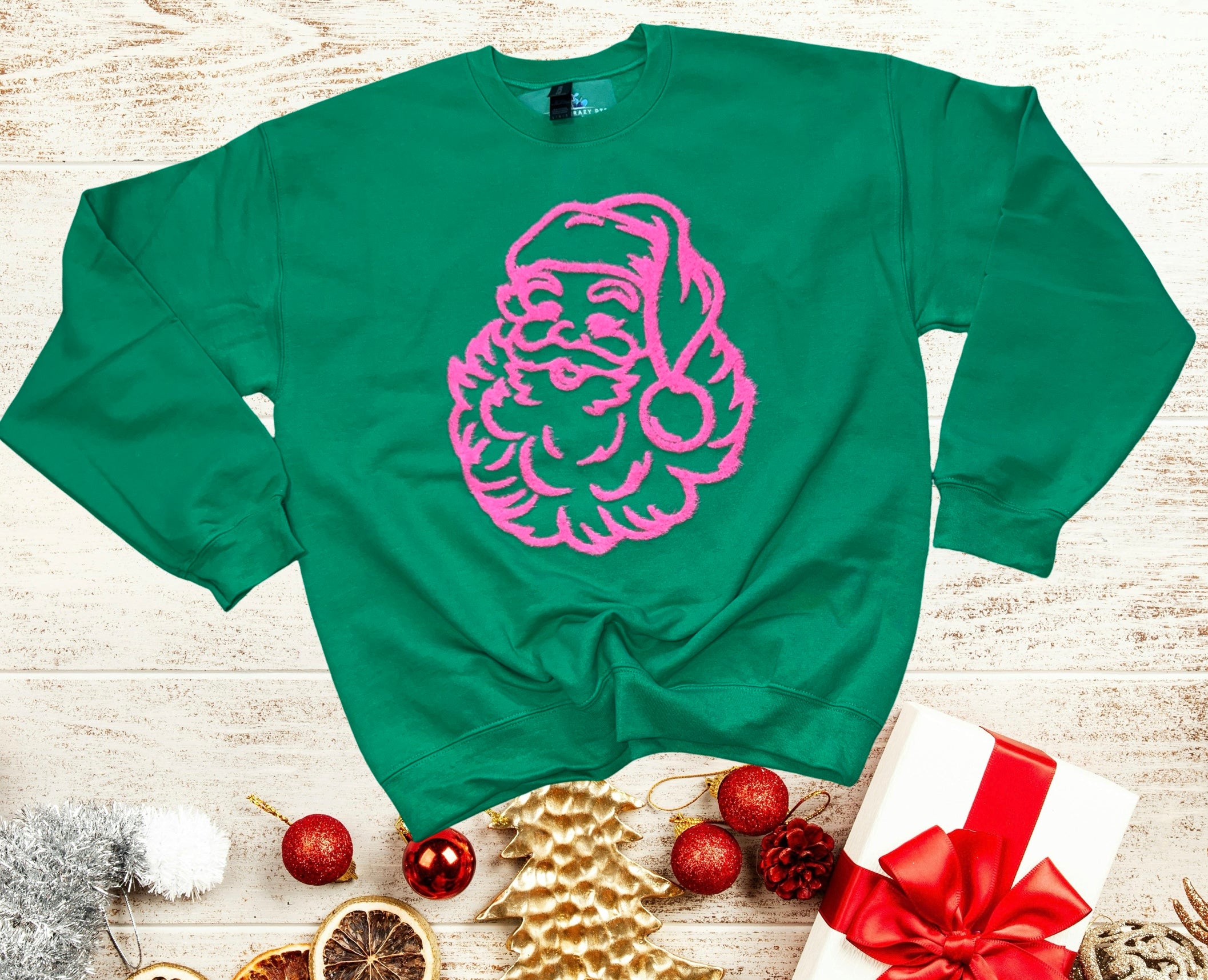 Neon Santa crewneck