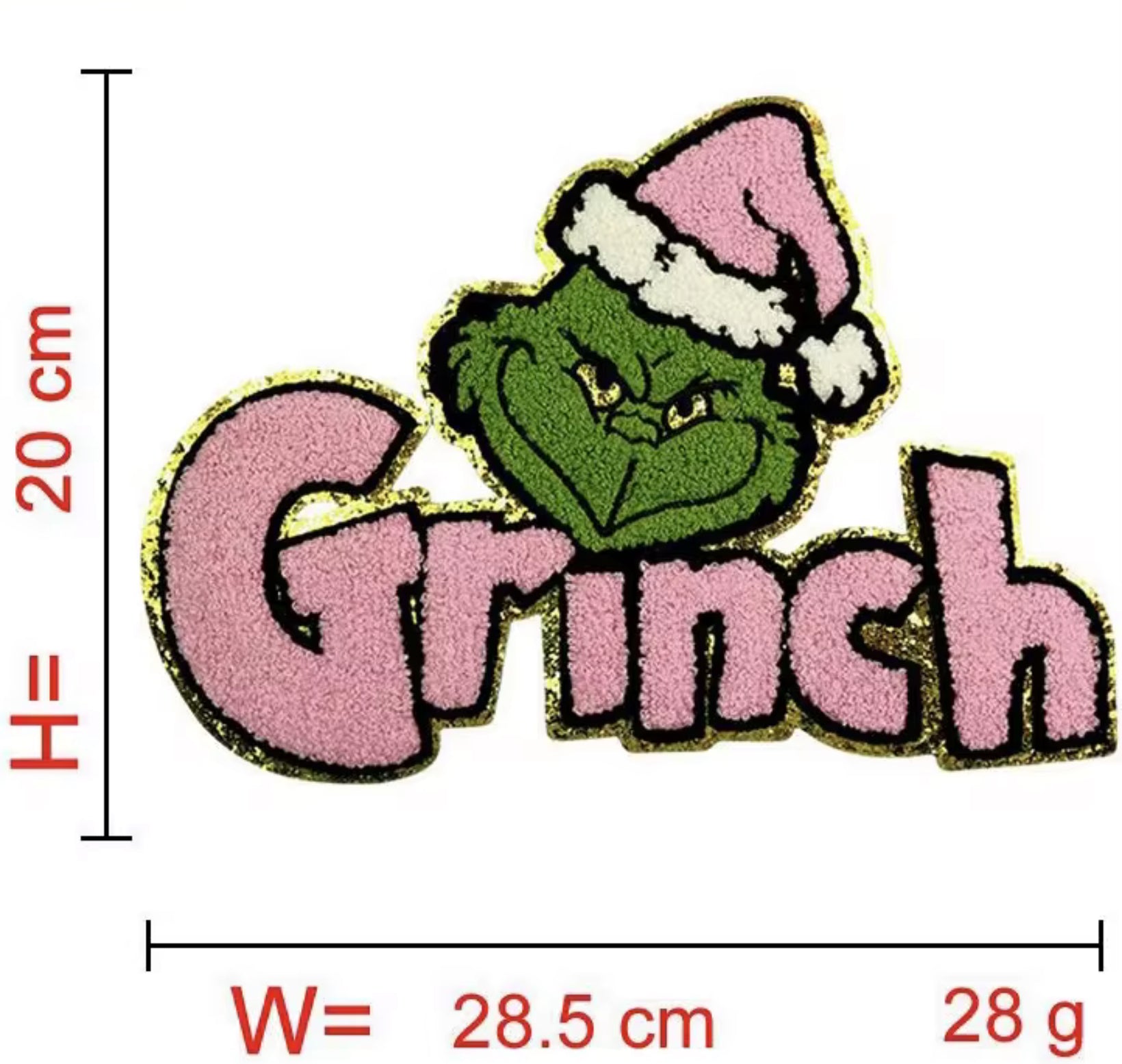 Christmas chenille patch