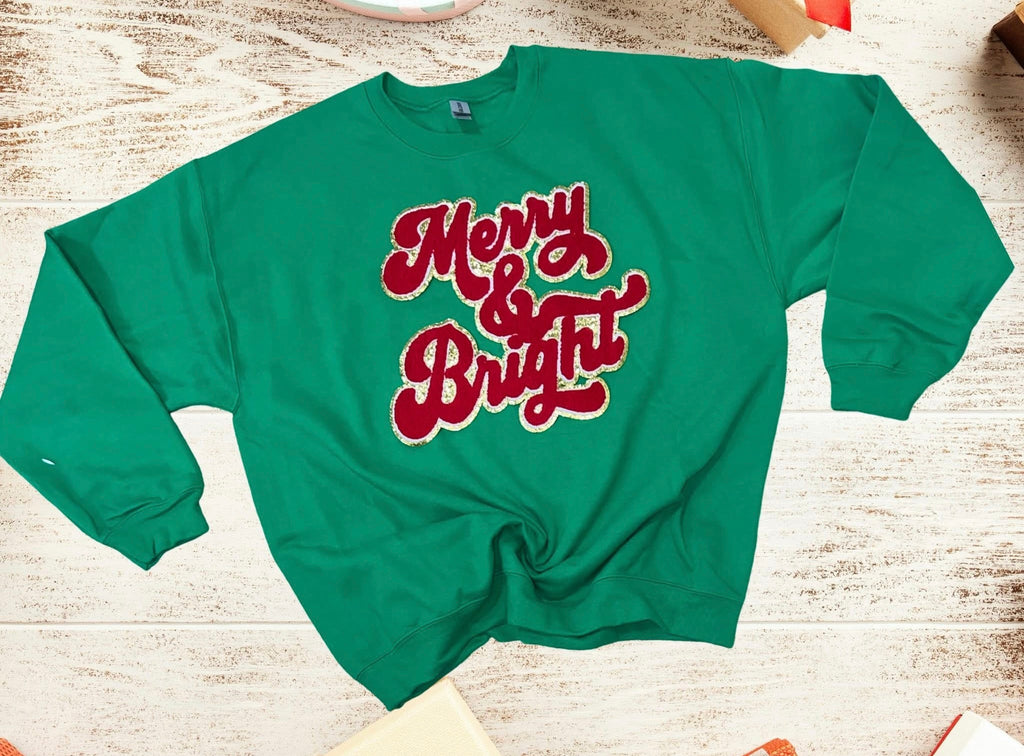 Merry & Bright Christmas crewneck