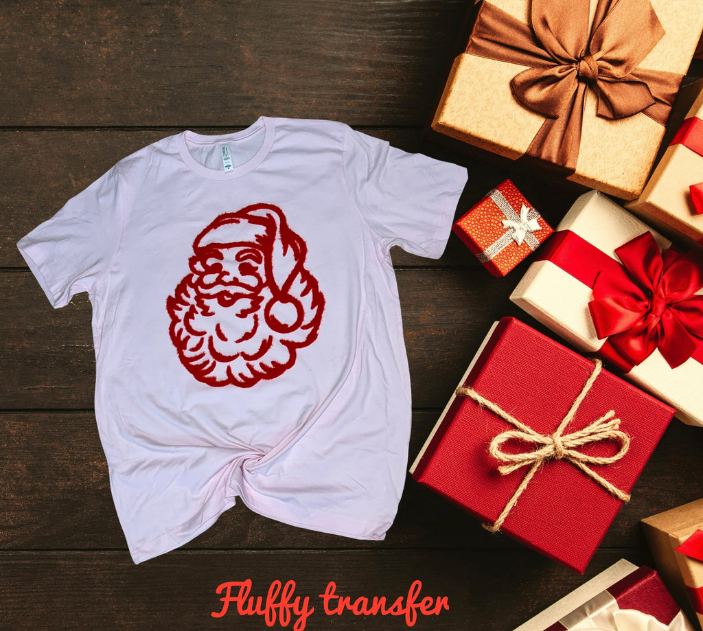 Fluffy Santa transfer