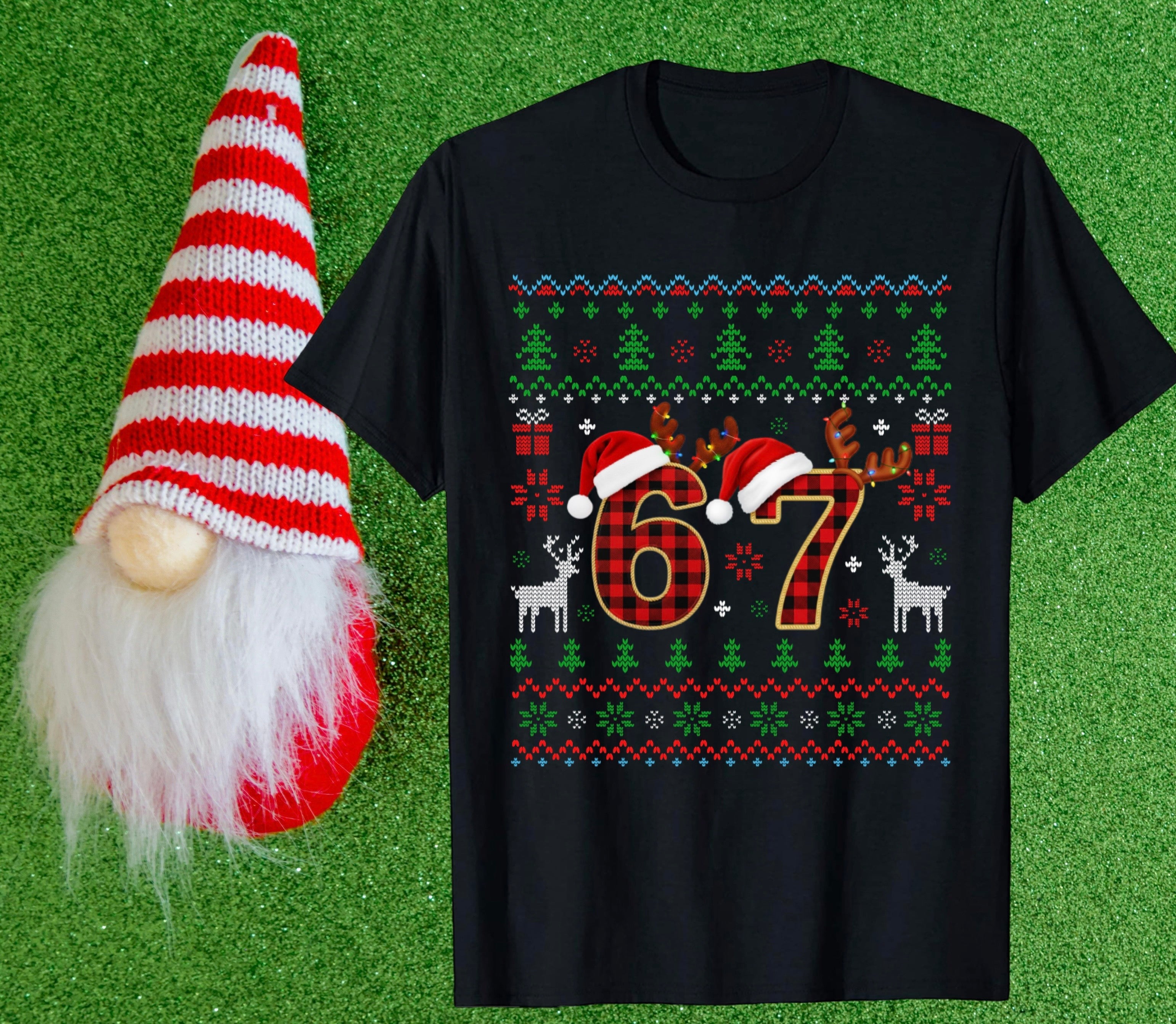 67 ugly Christmas sweater tee shirt