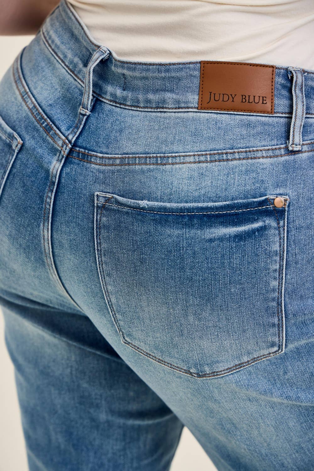 HW Tummy Control Contrast Wash Straight - PLUS