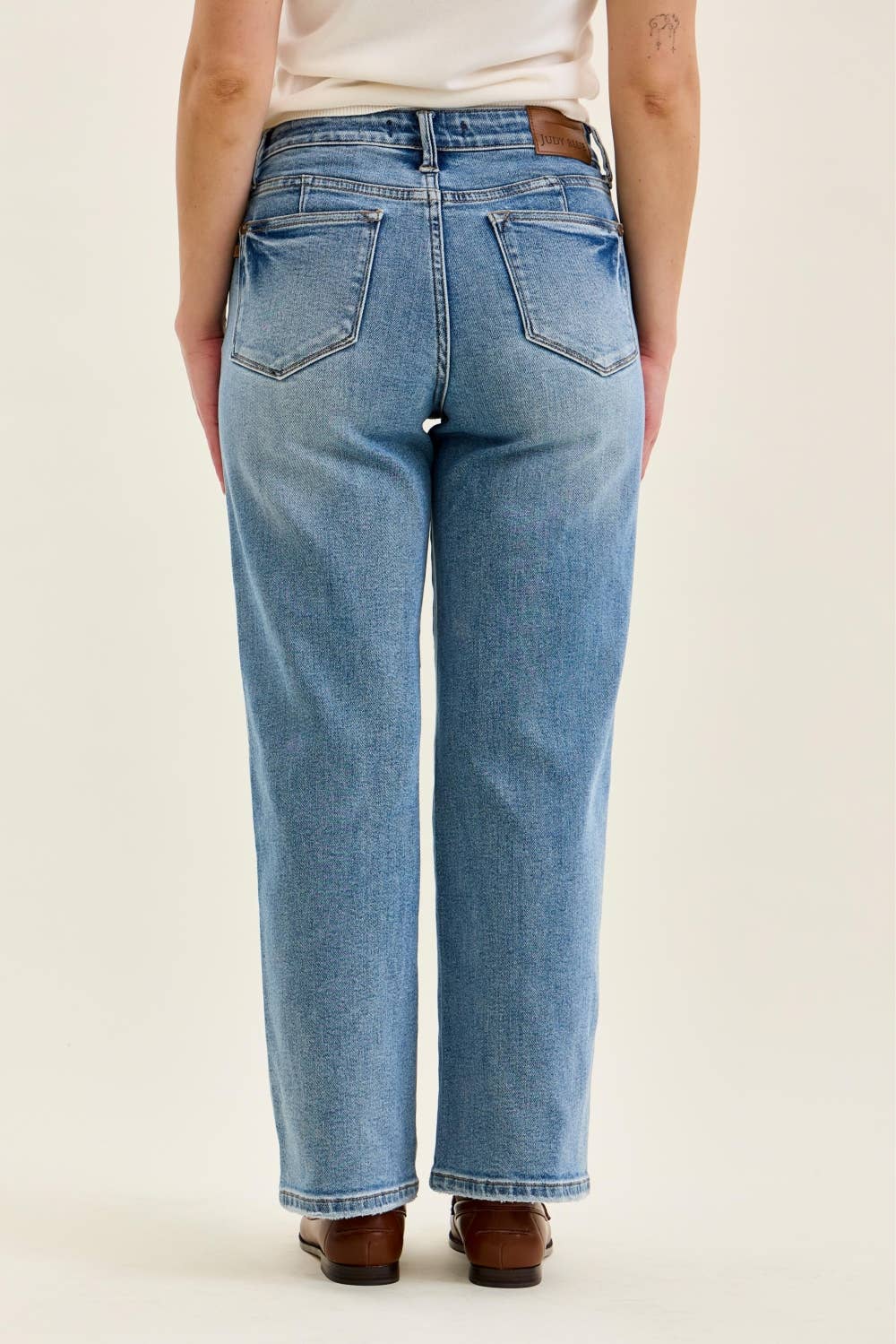MR Petite Tummy Control Vintage Wash Straight