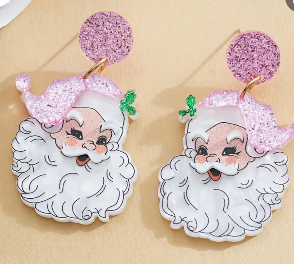 Santa Earrings