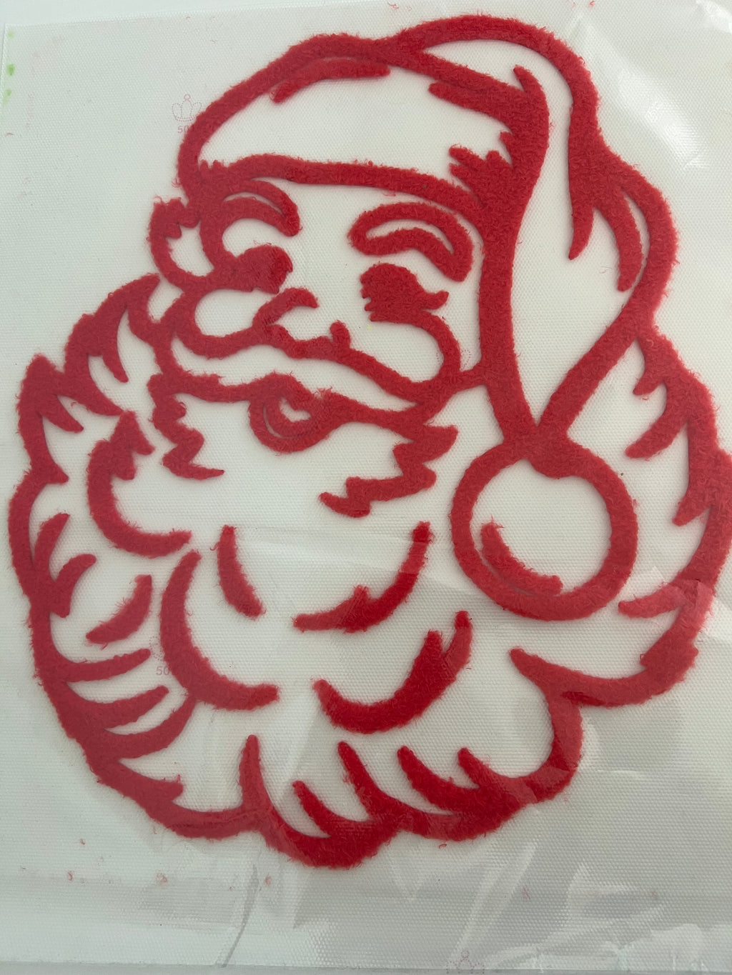 Fluffy Santa transfer