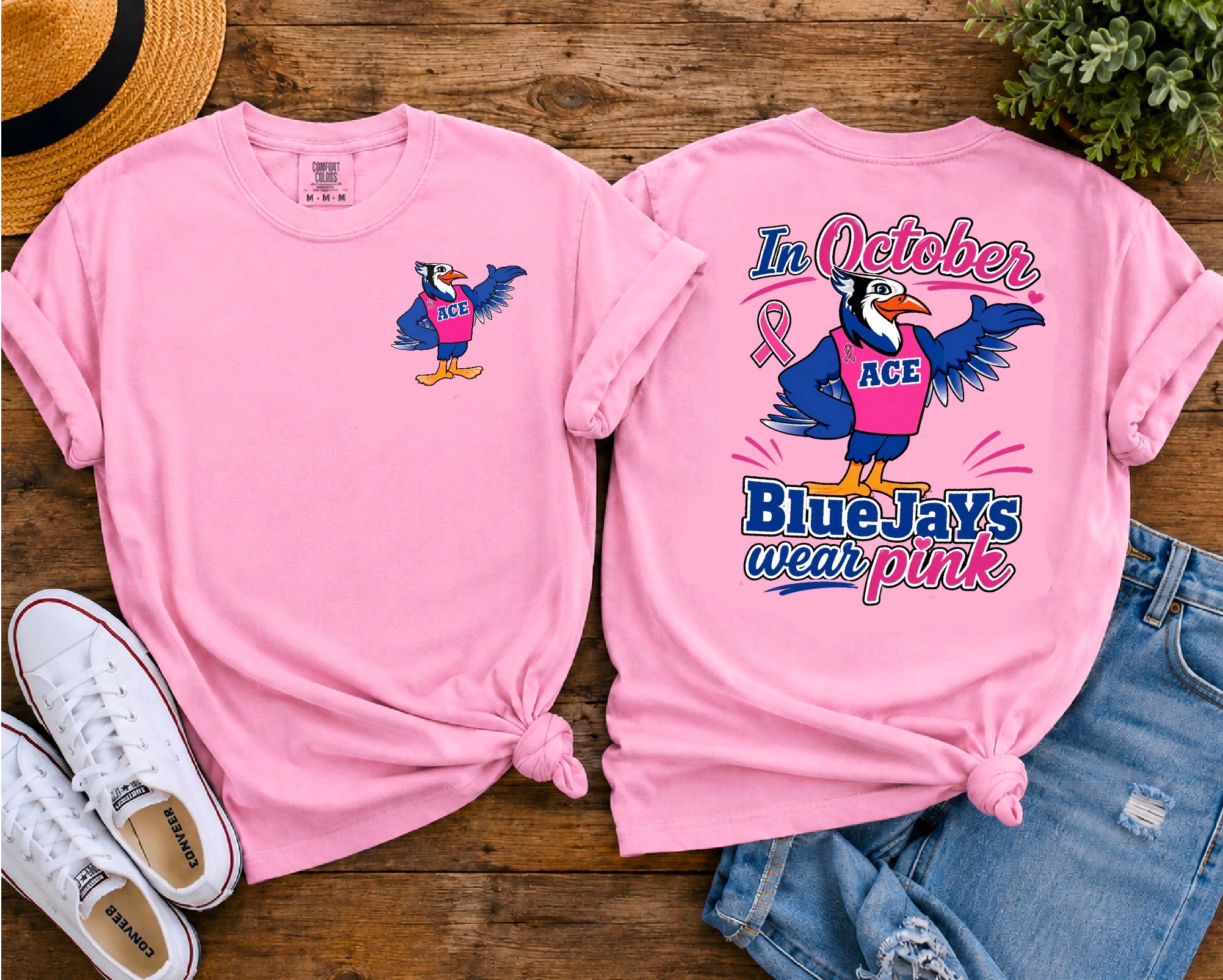 BlueJaYs wear pink