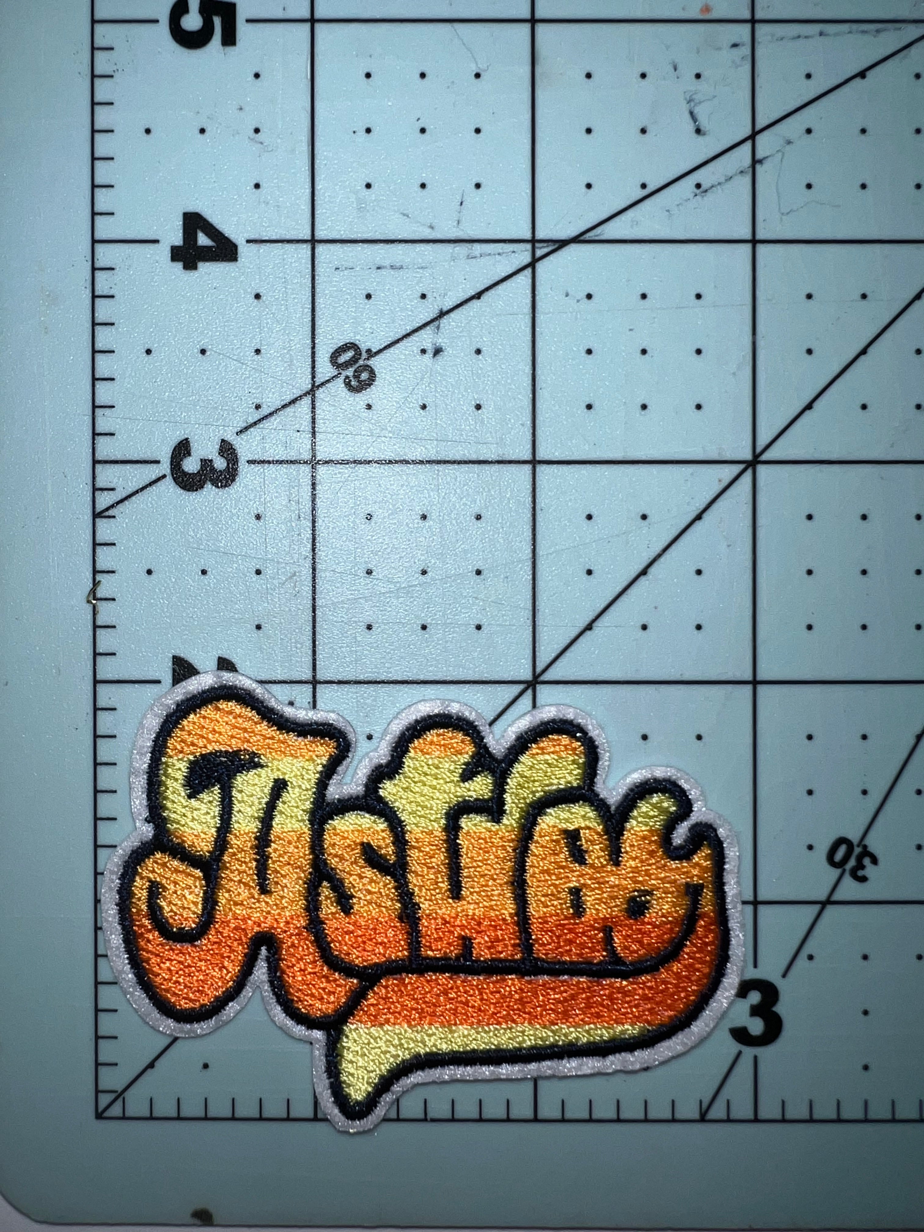 Retro style baseball name