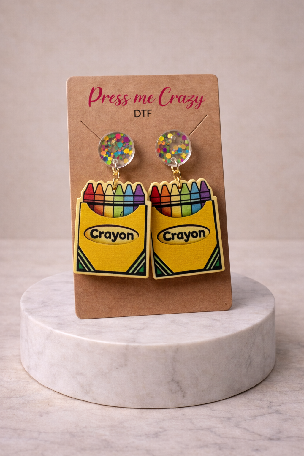 Crayon earrings