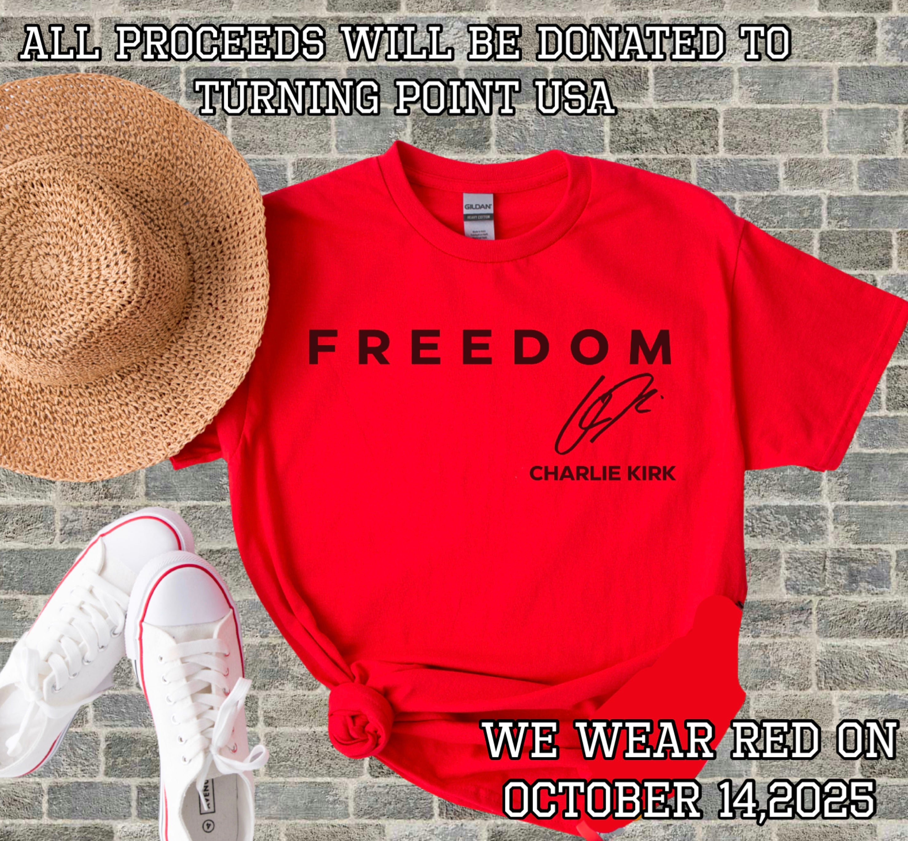 We wear red