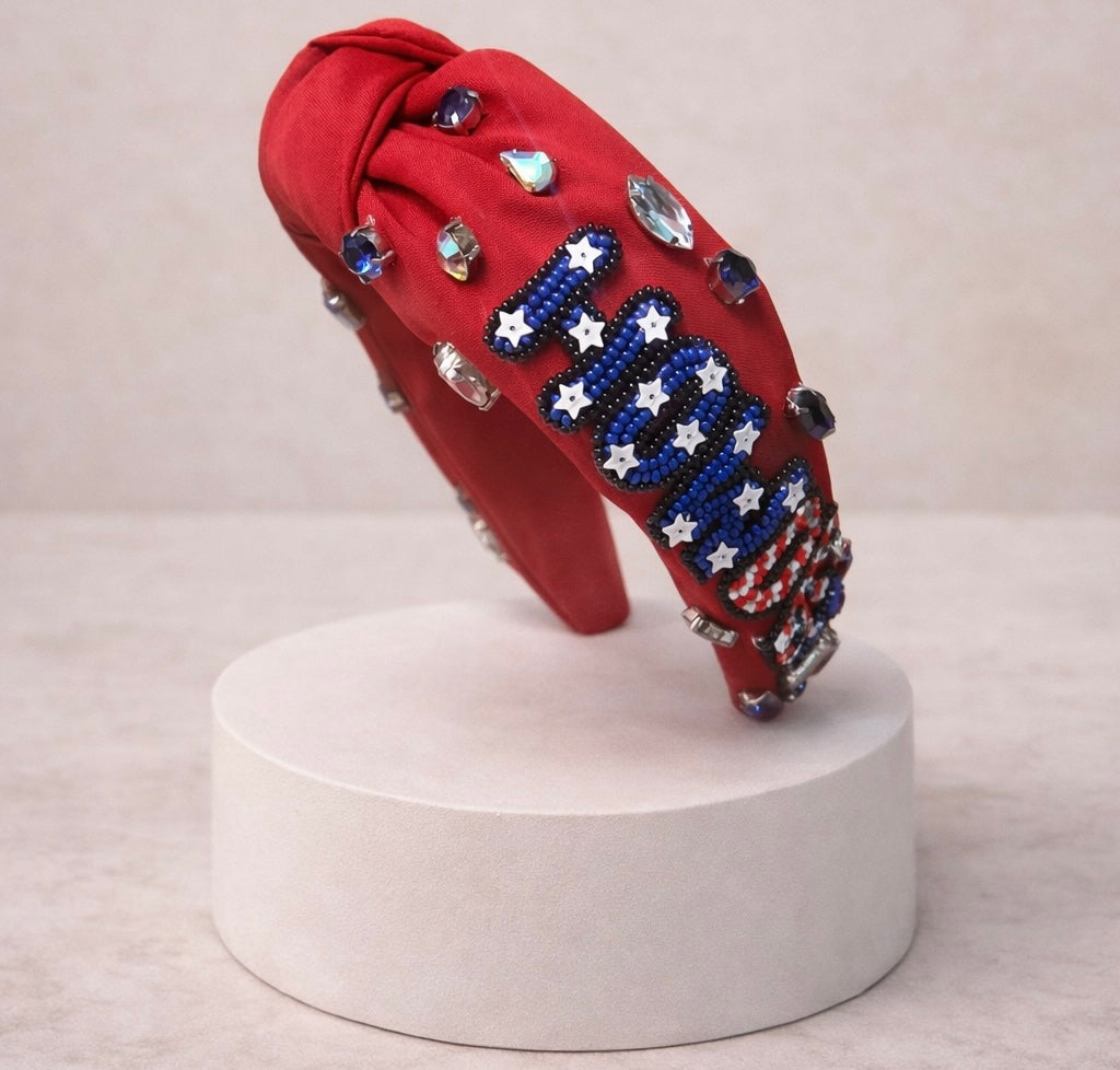 4th of July howdy headband
