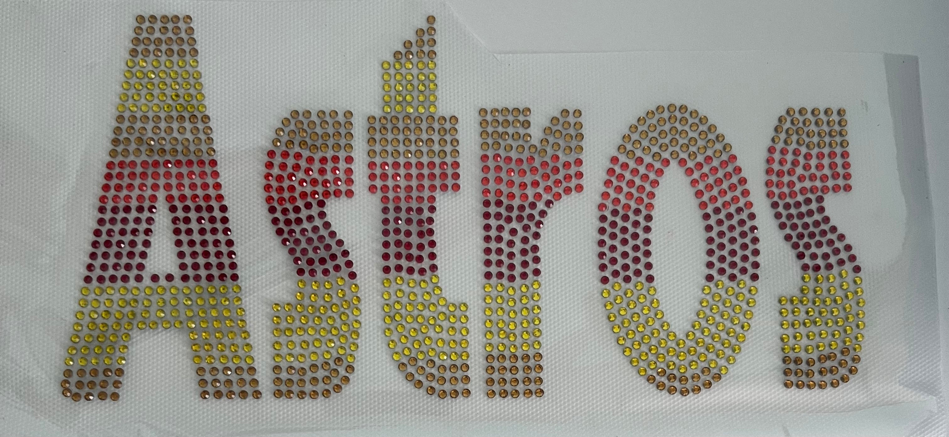 Retro rhinestone transfer