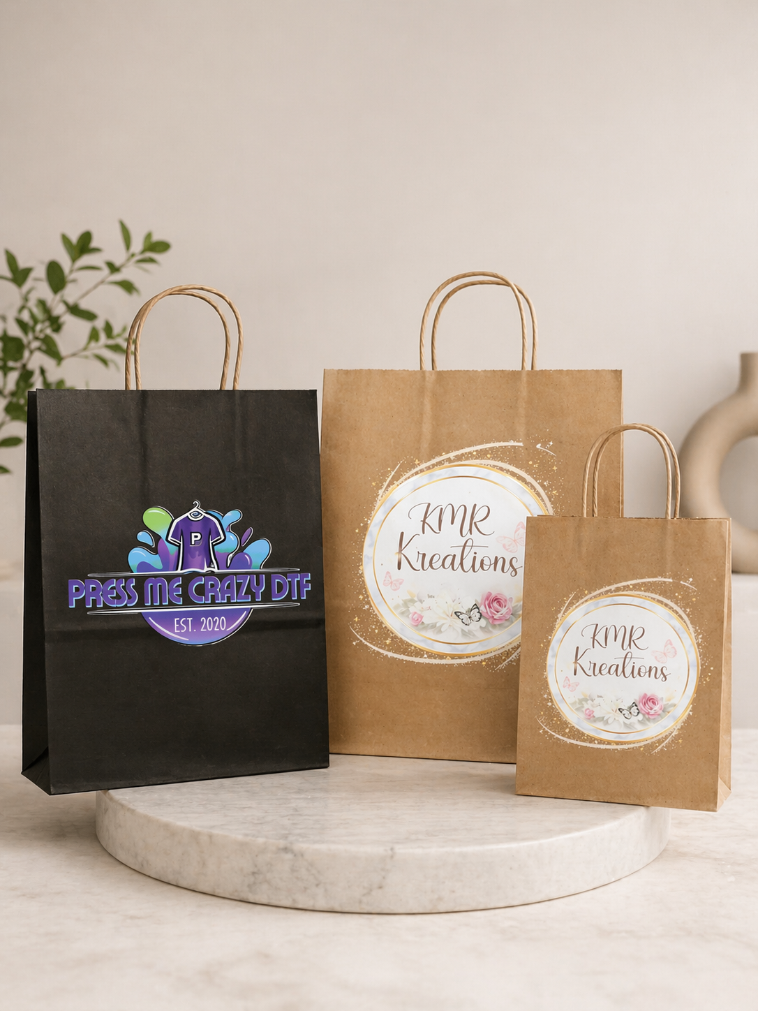 Custom shopping bags