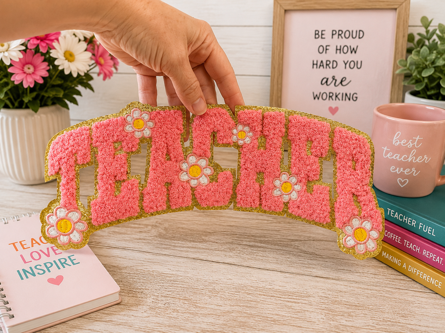 Retro chenille patch