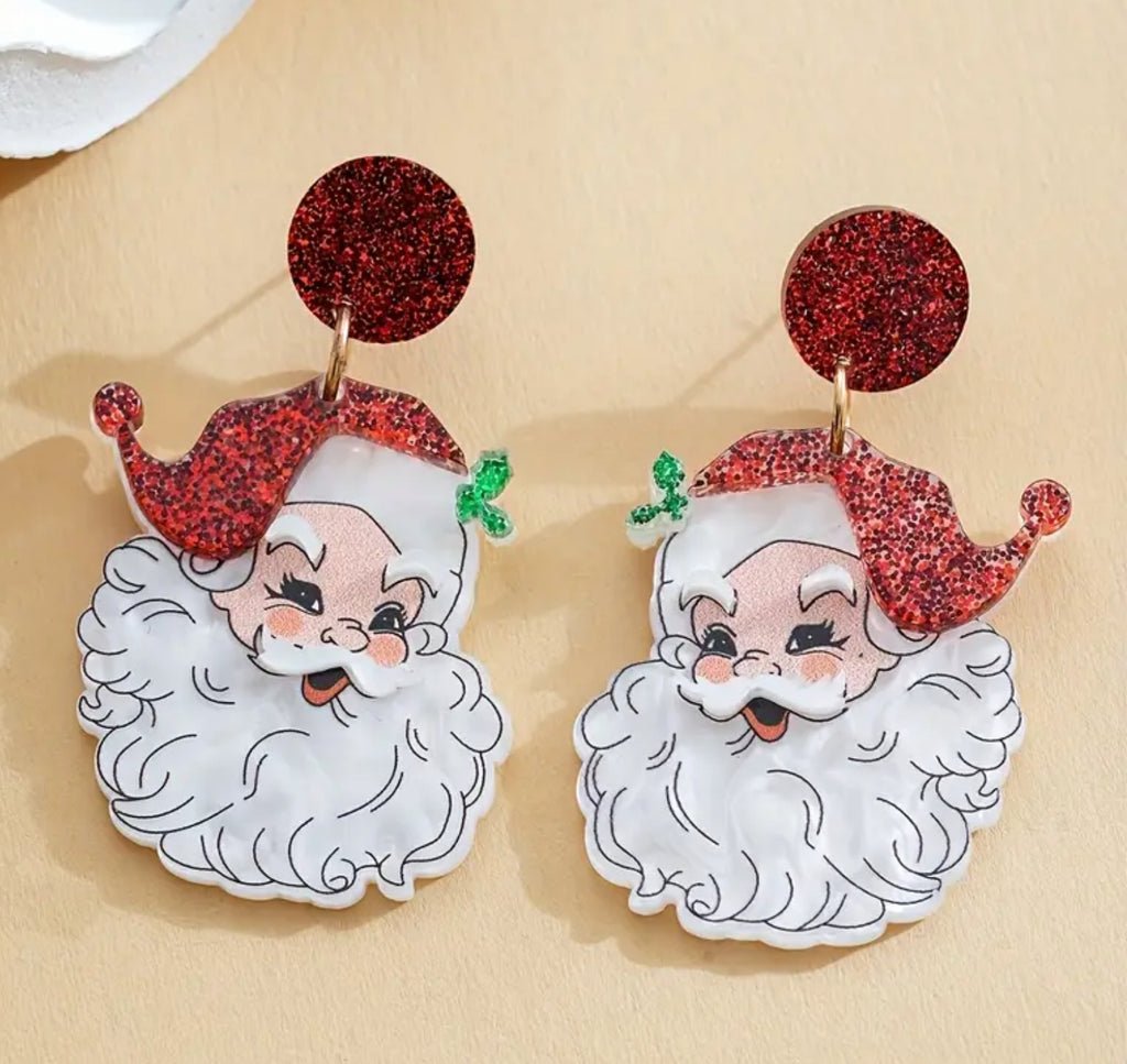 Santa Earrings