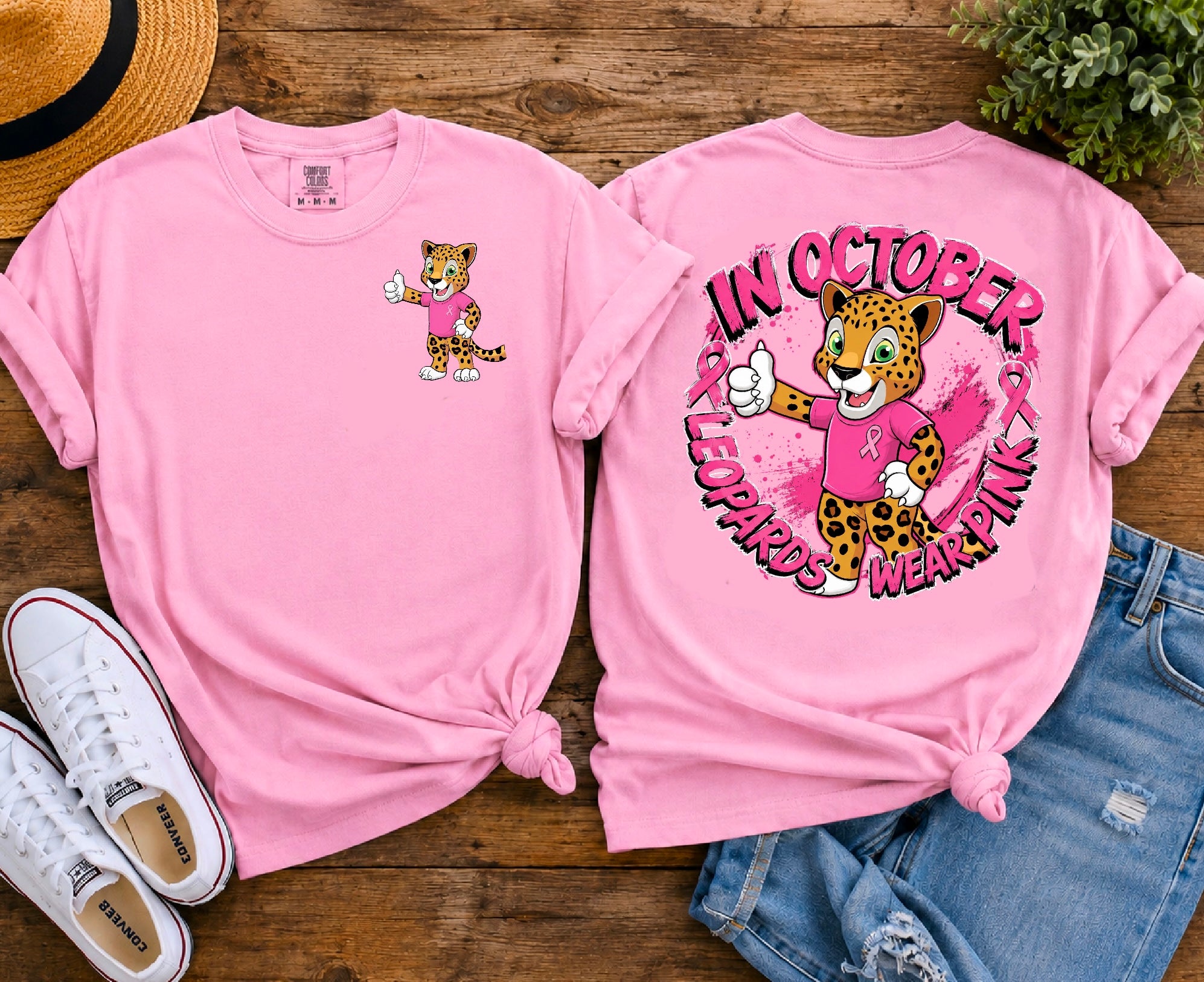 Leopards wear pink