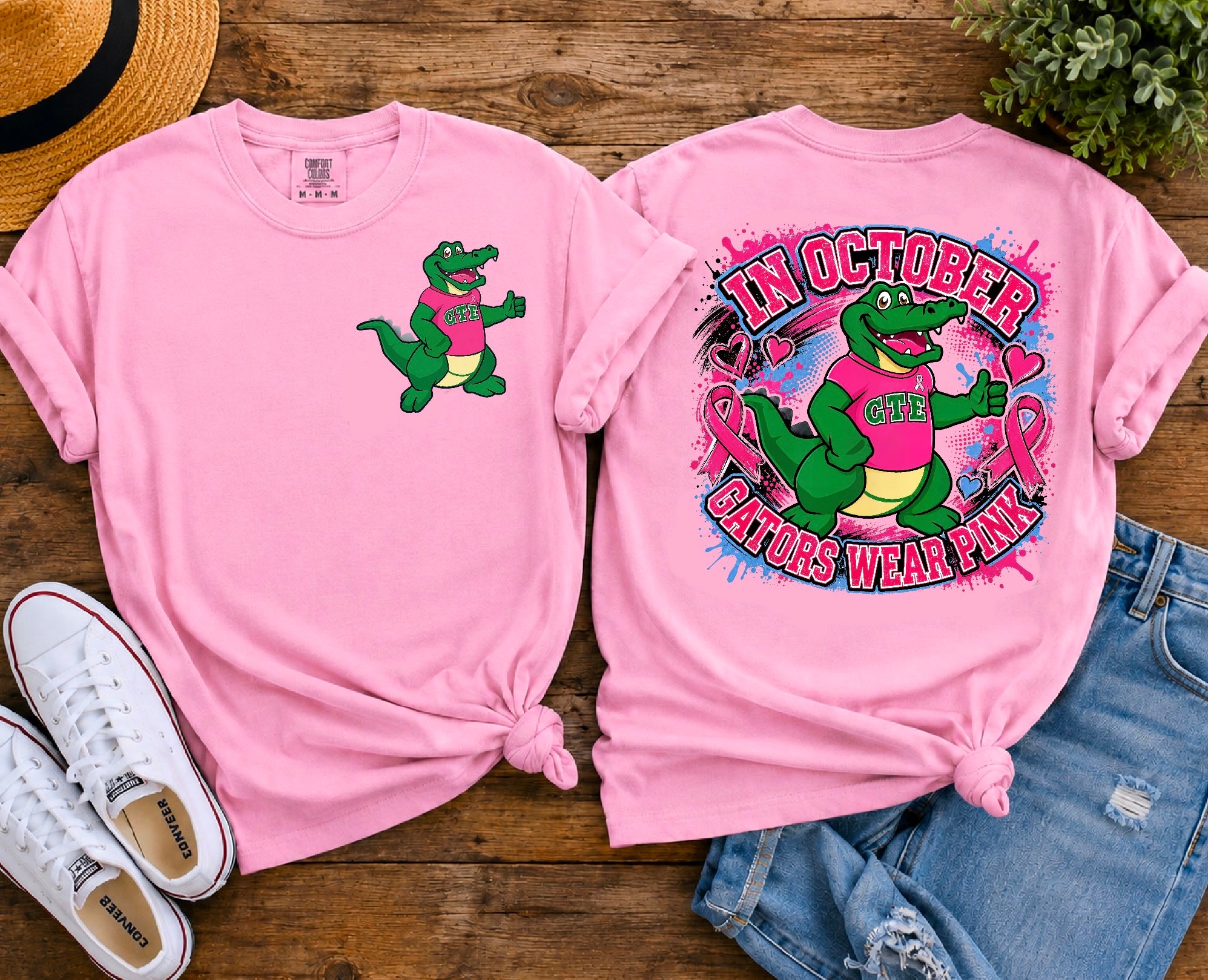 Gators wear pink