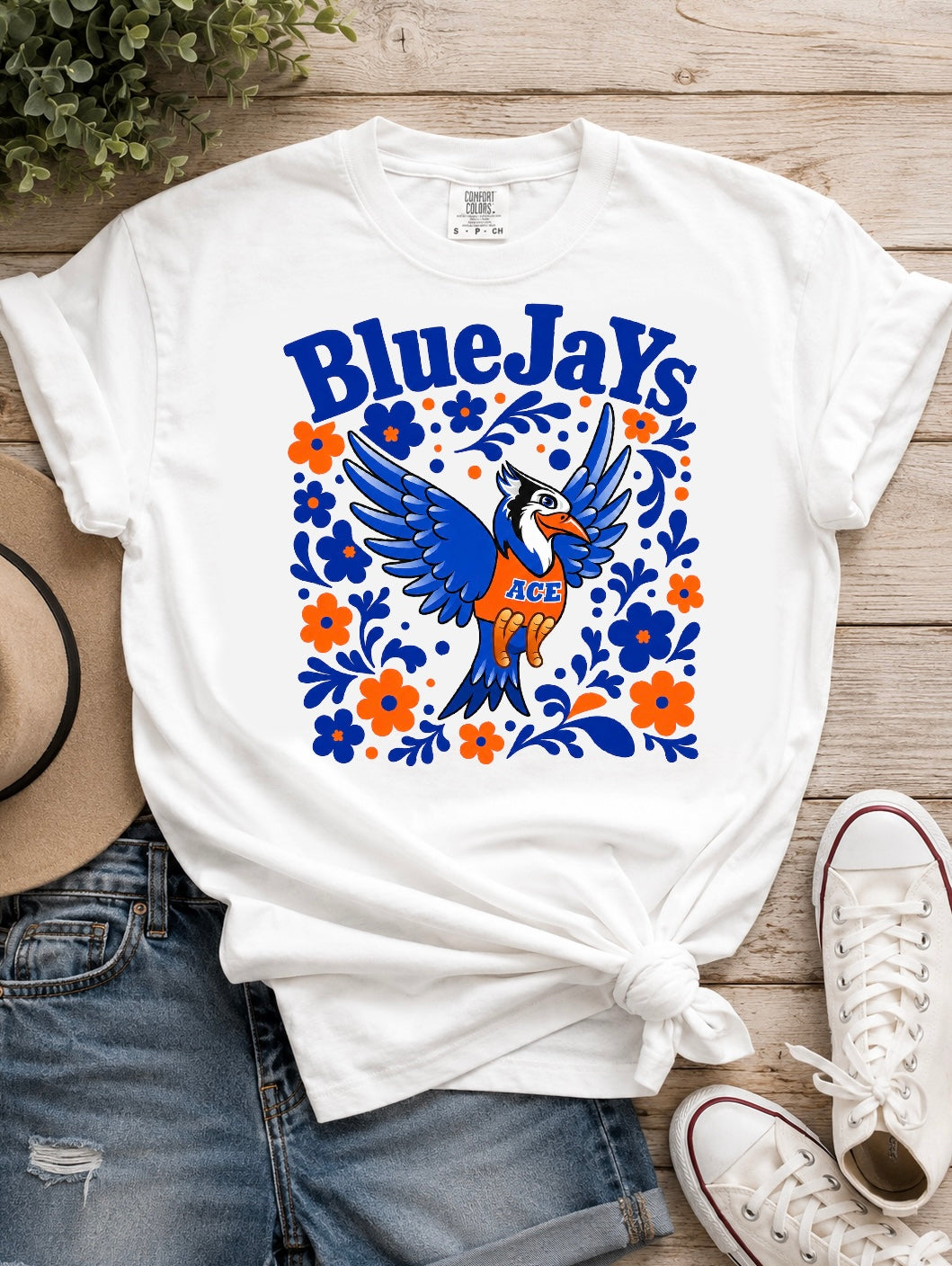 BlueJaYs floral