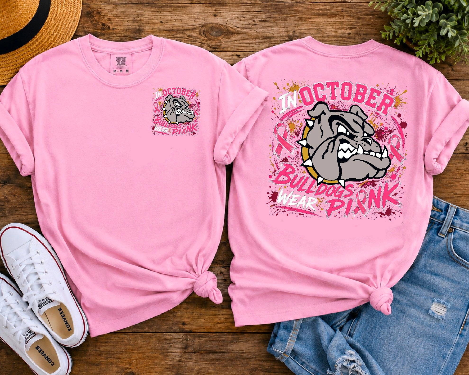 Bulldogs wear pink