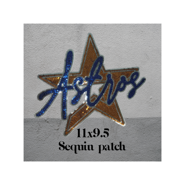 star sports sequins patch