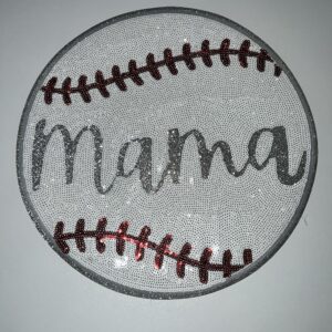 Baseball Mama sequin patch
