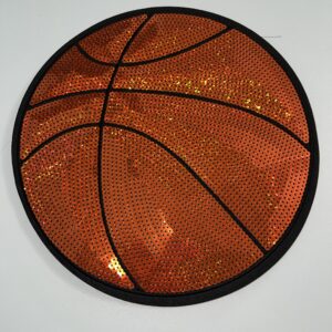 Basketball sequin patch