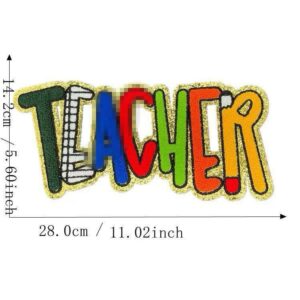 Teacher chenille patch