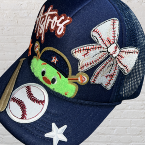 HOU green guy trucker hat