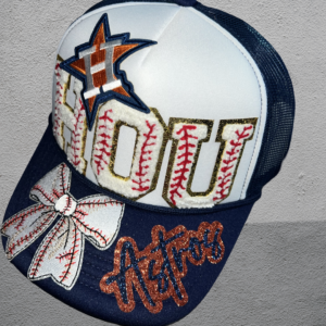 HOU baseball trucker hat