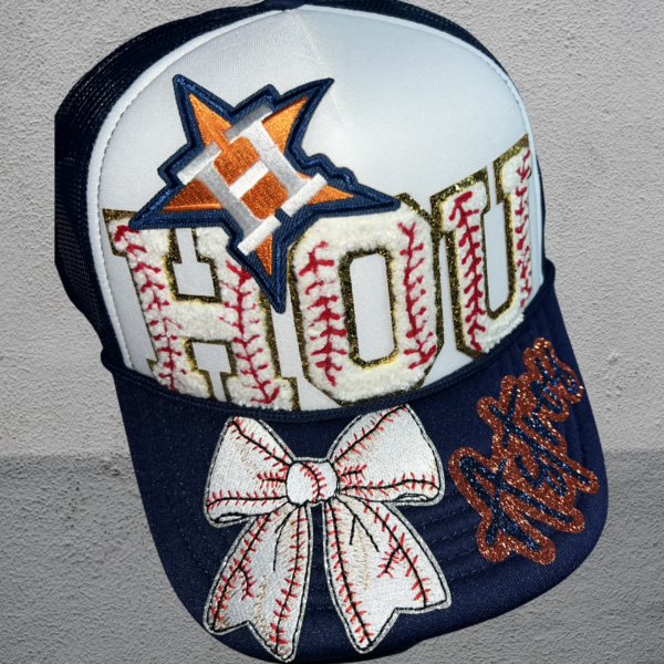 HOU baseball trucker hat - Image 2