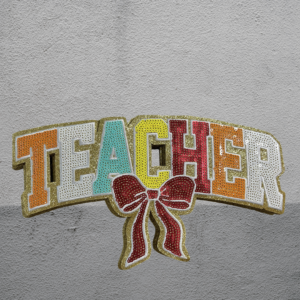 Teacher sequin patch