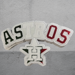 Mexican flag themed baseball patch