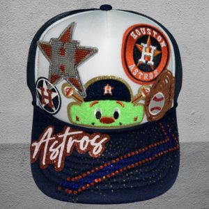 Baseball themed trucker hat