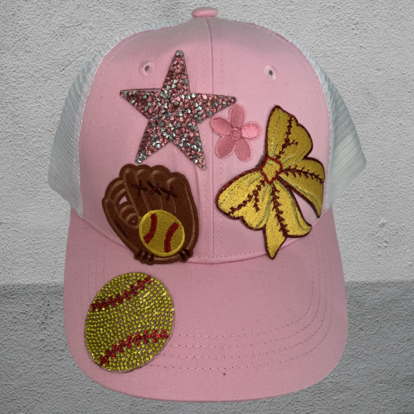 Softball trucker hat
