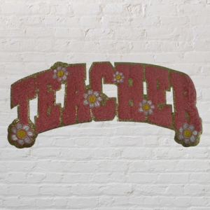 Groovy Teacher chenille patch