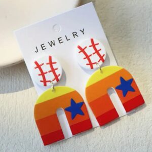 Baseball earrings